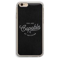 Capable: iPhone 6 Plus / 6S Plus Transparant Hoesje Capable: iPhone 6 Plus / 6S Plus Transparant Hoesje