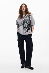 Bedrukte sweatshirt met rits M. Christian Lacroix - BLACK - M