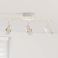 VidaXL Plafondspot met schijnwerpers nikkel 36,5 x 10 x 12,5 cm metaal