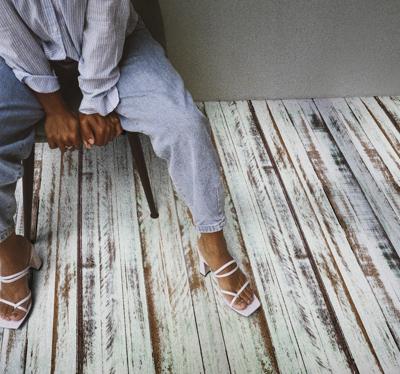 Vinyl tapijt oude houten planken Vinyl tapijt oude houten planken