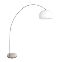 Steinhauer BooglampSolva metaal met witte bol kap - 3919ST