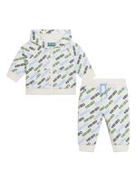 Kenzo Kids survêtement en coton à logo imprimé - Blanc - thumbnail