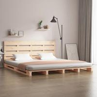 Bedframe zonder matras massief grenenhout 160x200 cm