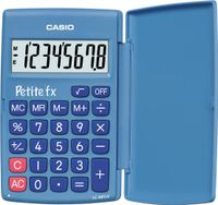 Casio zakrekenmachine Petite FX, blauw Casio zakrekenmachine Petite FX, blauw