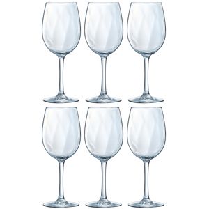 6x Wijnglas/wijnglazen Dolce Vina voor rode wijn 360 ml   -