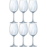 6x Wijnglas/wijnglazen Dolce Vina voor rode wijn 360 ml   -