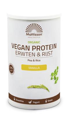 Mattisson Vegan protein erwten & rijst vanille bio