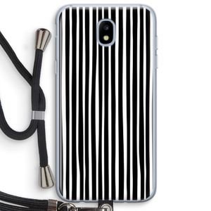 Stripes: Samsung Galaxy J5 (2017) Transparant Hoesje met koord