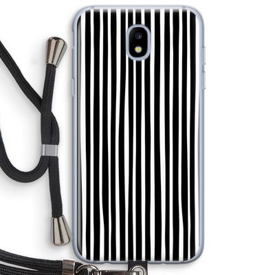 Stripes: Samsung Galaxy J5 (2017) Transparant Hoesje met koord