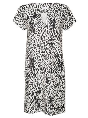 Jurk Chelsey Leopard Wit Jurk Chelsey Leopard Wit