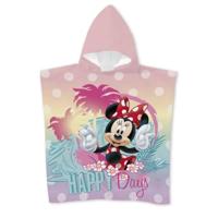 Minnie Mouse poncho happy days 55 x 110 cm - polyester