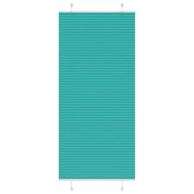 Pliss rolgordijn 85x200 cm stofbreedte 84,4 cm petrol groen