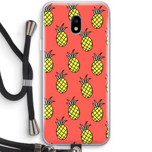 Ananas: Samsung Galaxy J3 (2017) Transparant Hoesje met koord
