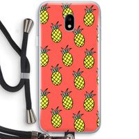 Ananas: Samsung Galaxy J3 (2017) Transparant Hoesje met koord