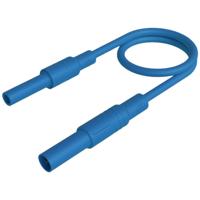 SKS Hirschmann MAL S GG-B 25/2,5 bl Veiligheidsmeetsnoer 4mm-veiligheidsstekker 4mm-veiligheidsbus 25 cm Blauw 1 stuk(s)