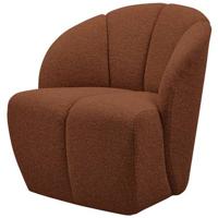 WOOOD draaifauteuil Mojo - Bouclé - Roest Bruin Melange - 75x68x77 cm