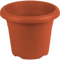 Terra cotta ronde plantenpot/bloempot kunststof diameter 22 cm   -