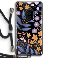 Flowers with blue leaves: Xiaomi Mi Mix 2 Transparant Hoesje met koord