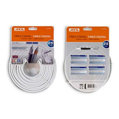 Kabel Coaxiale Antenne TV Engel 25 m Wit