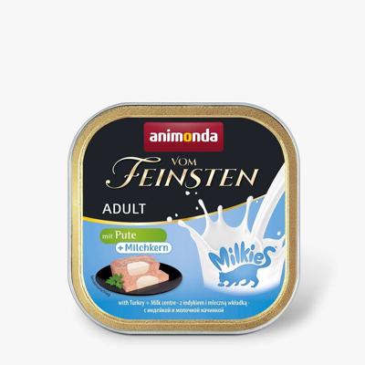 ANIMONDA Vom Feinsten Adult Milkies met Kalkoen en Melkvulling - Natvoer voor Katten - 100g
