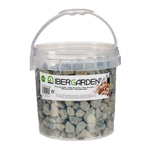 Decoratie steentjes/kiezels grijs grof 3 kg