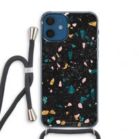 Terrazzo N°10: iPhone 12 mini Transparant Hoesje met koord