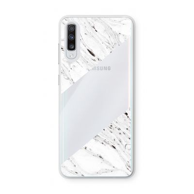 Biggest stripe: Samsung Galaxy A70 Transparant Hoesje