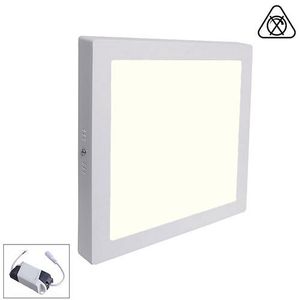 LED Downlight - Opbouw Vierkant 18W - Natuurlijk Wit 4200K - Mat Wit Aluminium - 225mm