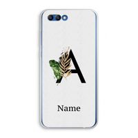 Charcoal Flora: Honor 10 Transparant Hoesje
