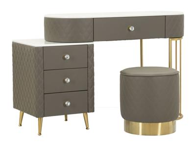 BED BUREAU SHARON GRIJS MET KRUK CM 120X40X75 (AFMETING KRUK Ø36X39)