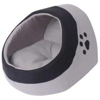 VidaXL Kattenmand m grijs en zwart