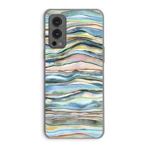 Watercolor Agate: OnePlus Nord 2 5G Transparant Hoesje