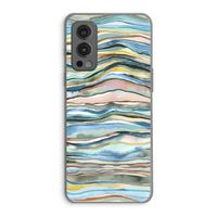 Watercolor Agate: OnePlus Nord 2 5G Transparant Hoesje