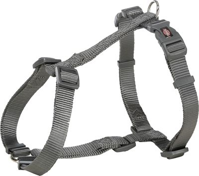 Trixie hondentuig premium h-tuig grijs