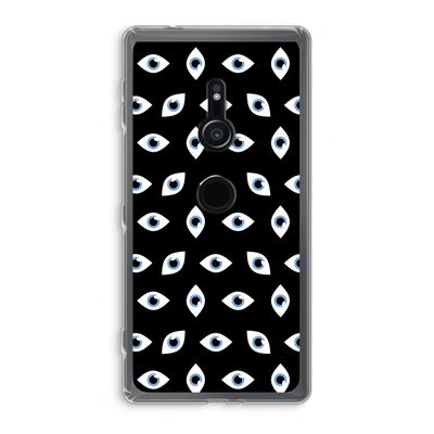 Eyes pattern: Sony Xperia XZ2 Transparant Hoesje