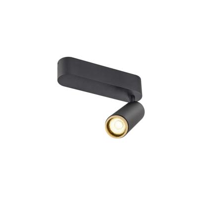 SLV OpbouwspotGrip! M zwart met goud 3000K - 1009071