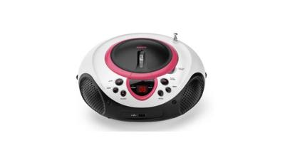 Lenco scd38 draagbare cd/usb speler roze