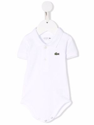 Lacoste Kids polo à patch logo - Blanc