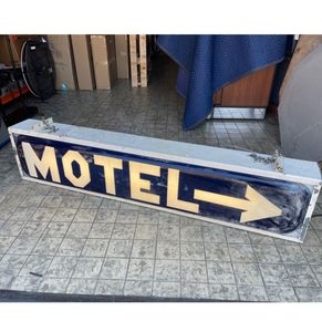 Originele Vintage Motel Lichtbak uit de USA