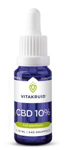 Vitakruid CBD Olie 10% full spectrum met MCT als drager