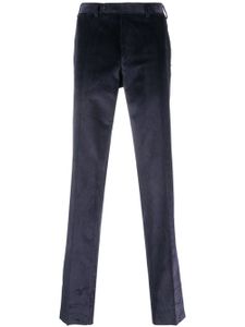 Canali pantalon en velours côtelé à coupe droite - Bleu