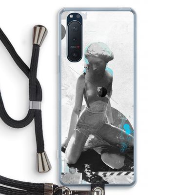 I will not feel a thing: Sony Xperia 5 II Transparant Hoesje met koord