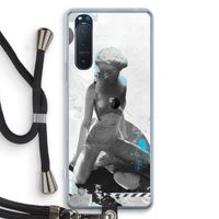 I will not feel a thing: Sony Xperia 5 II Transparant Hoesje met koord