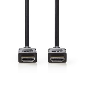 High Speed HDMI-kabel met Ethernet | HDMI-connector - HDMI-connector | 0,5 m | Zwart