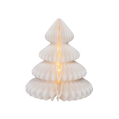 Verlichte decoratie Lumineo Wit Kerstboom Ø 42 x 48 cm