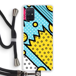 Pop Art #1: Samsung Galaxy A71 Transparant Hoesje met koord
