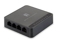 LevelOne FEU-0812 netwerk-switch Fast Ethernet (10/100) Zwart - thumbnail