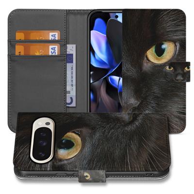 Zwarte Kat Design voor Google Pixel 10 en 10 Pro | Portemonnee Hoesje met Elegante Bescherming