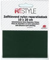 Restyle Reparatiedoek Nylon 10 cm x 20 cm Zelfklevend 461 Donkergroen