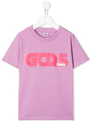 Gcds Kids t-shirt à logo imprimé - Violet